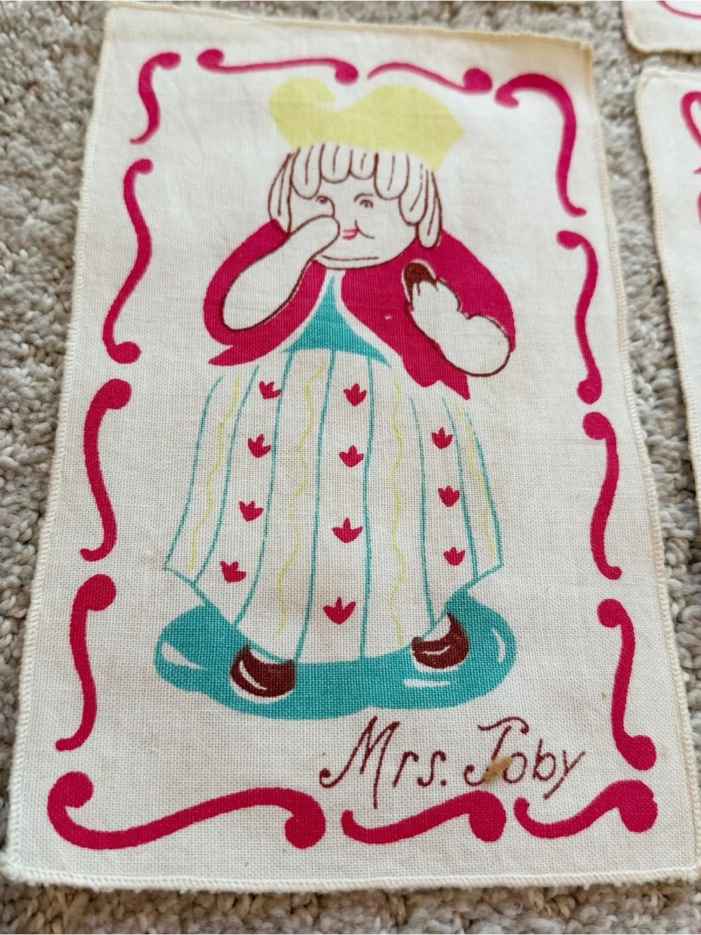 1950s Toby Mug COCKTAIL NAPKINS COASTERS Barware Colonial English Tavern Pub 6x